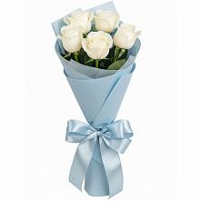 Букет 5 Белых роз Проуд в Канске