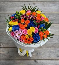 Букет цветов из:  Розы и Хризантемы в Канске