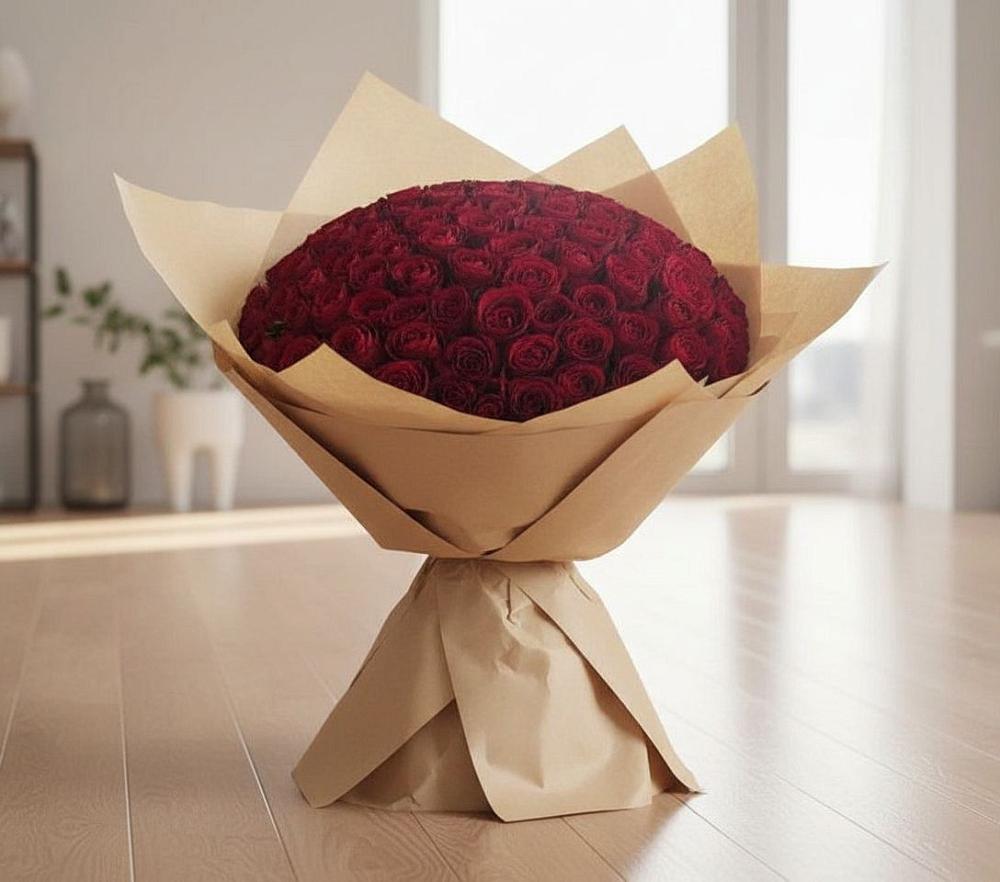 Букет 101 Красная роза в Канске
