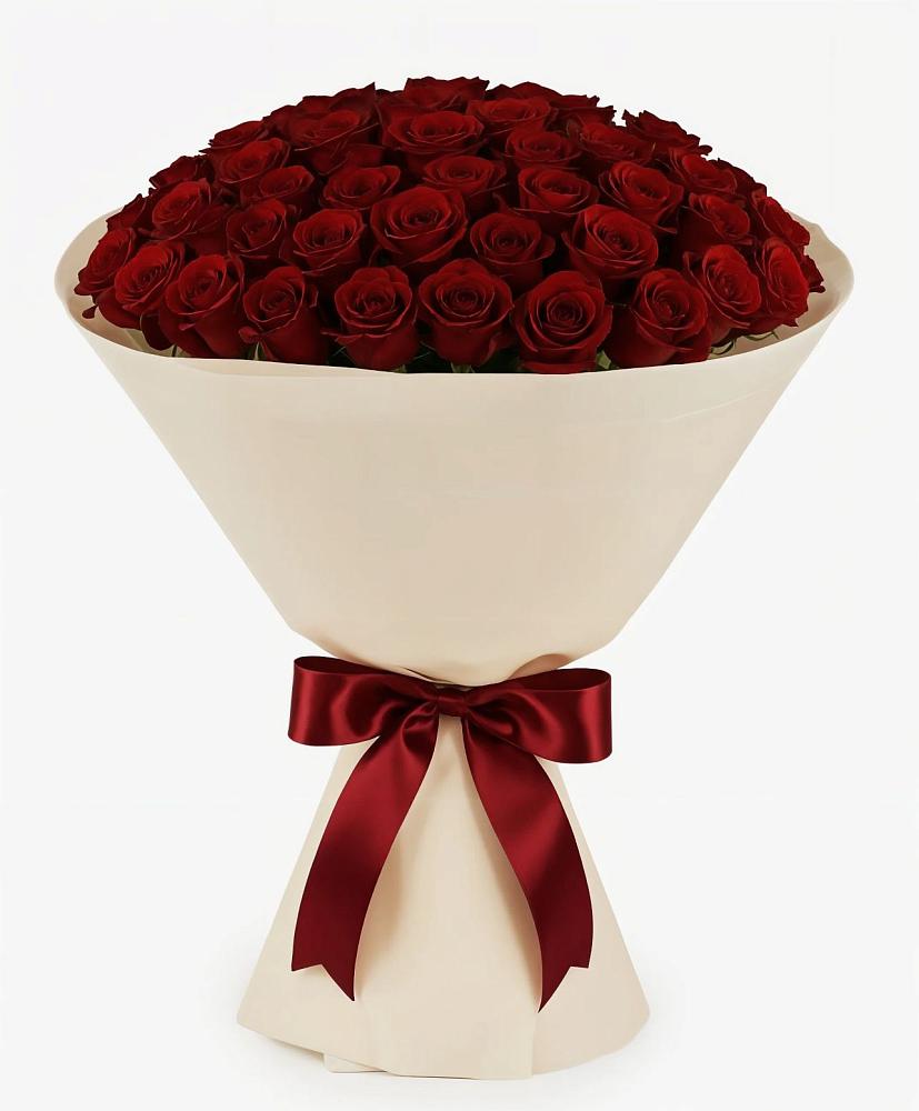 Букет 101 Бордовая роза Блэк Бакарра в Канске