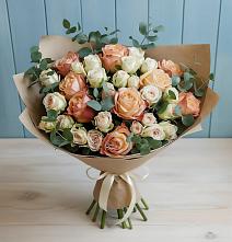 Букет цветов из:  Альстромерии и Розы #REPLACE_PRED# Канске